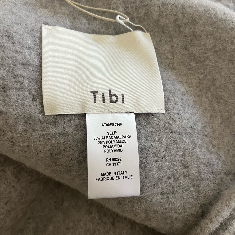 Tibi Gray Blanket Scarf